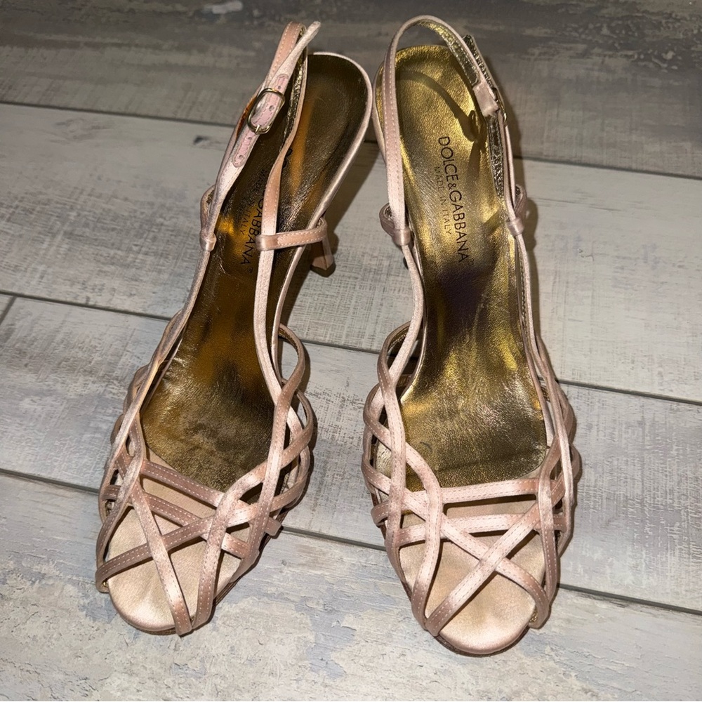 Dolce & Gabbana Women's Blush Strappy Heels